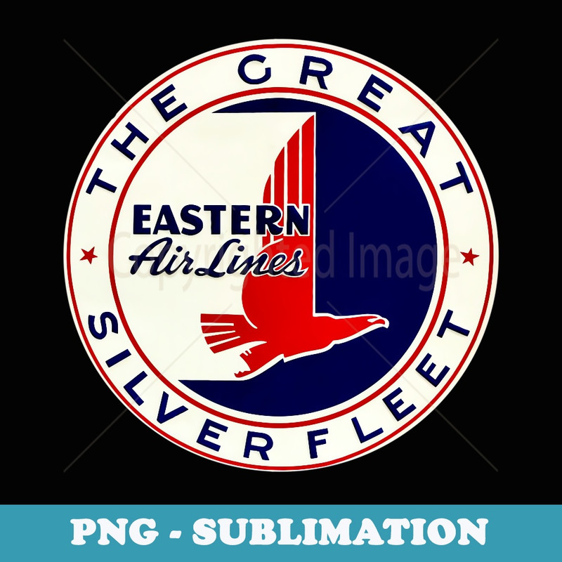 Retro Vintage 1930's DC3 Eastern Airlines Great Silver Fleet - Professional Sublimation Digital Download