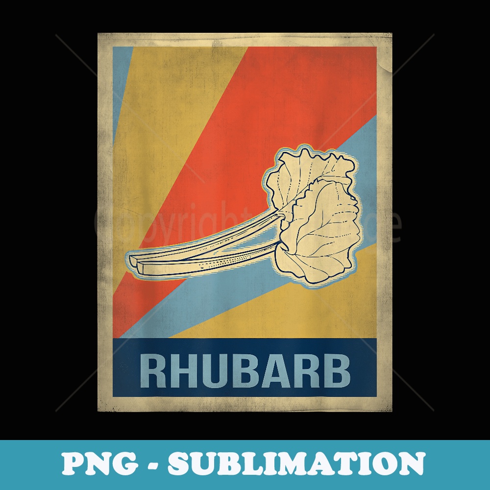 Vintage style rhubarb t - PNG Sublimation Digital Download