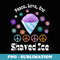 Peace Love and Shaved Ice Retro Groovy Summer Vacation Cute - Vintage Sublimation PNG Download