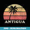 Antigua and Barbuda Vintage 70s Retro Throwback Design - Professional Sublimation Digital Download