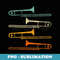 Retro 70's Funny Trombone For Trombonist - Premium Sublimation Digital Download