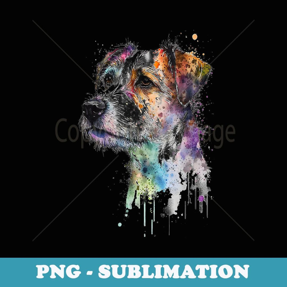 Colorful Jack Russell Dog Lover Dad Mom Boy Girl Funny - Premium PNG Sublimation File