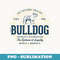 Retro English Bulldog Vintage - Creative Sublimation PNG Download