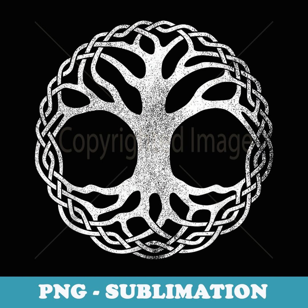 Vintage Yggdrasil the Norse Tree of Life Viking Rune 1 - PNG Transparent Sublimation File