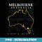 Australia Melbourne - Instant PNG Sublimation Download