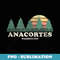 Anacortes WA Vintage Throwback Retro 70s Design - Creative Sublimation PNG Download