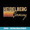 Vintage Heidelberg Germany - High-Resolution PNG Sublimation File