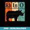 Rhino Periodic Table Elements Rhino Lover Rhinoceros Retro - Premium Sublimation Digital Download