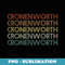 Cronenworth Vintage Retro - Sublimation Digital Download