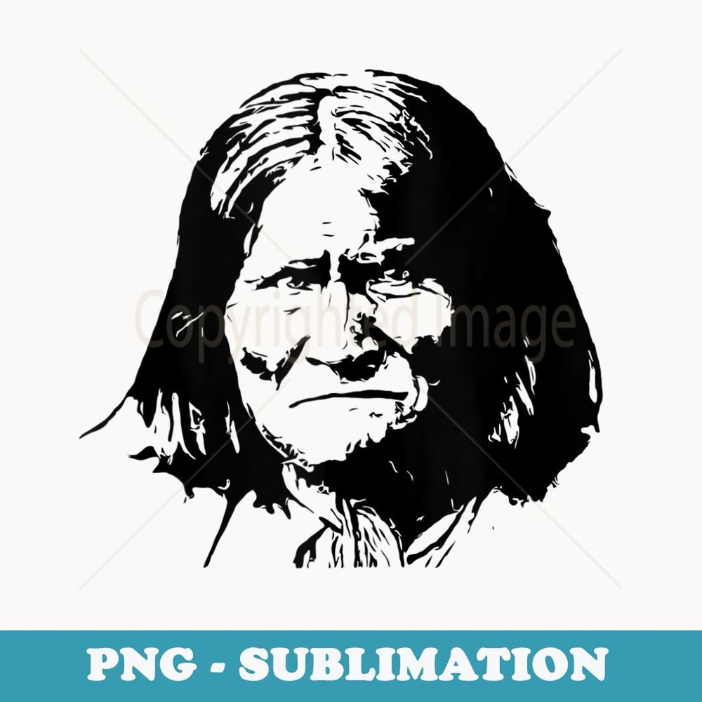 Geronimo Native American Vintage Art - Exclusive PNG Sublimation Download