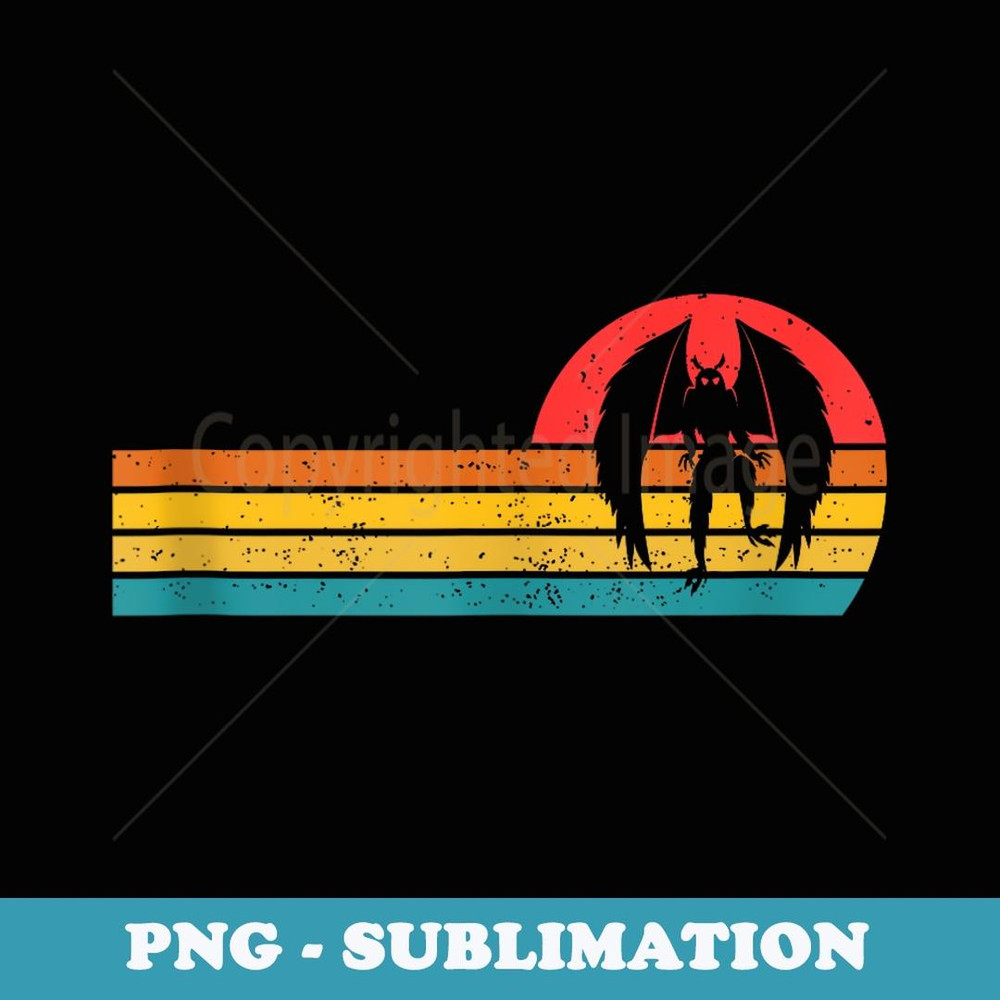 Mothman Vintage 80s Retro Cryptid - Stylish Sublimation Digital Download
