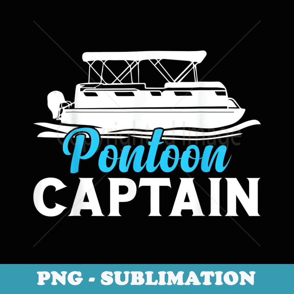 Retro Vintage Style Pontoon Boat Funny Pontoon Captain - PNG Sublimation Digital Download