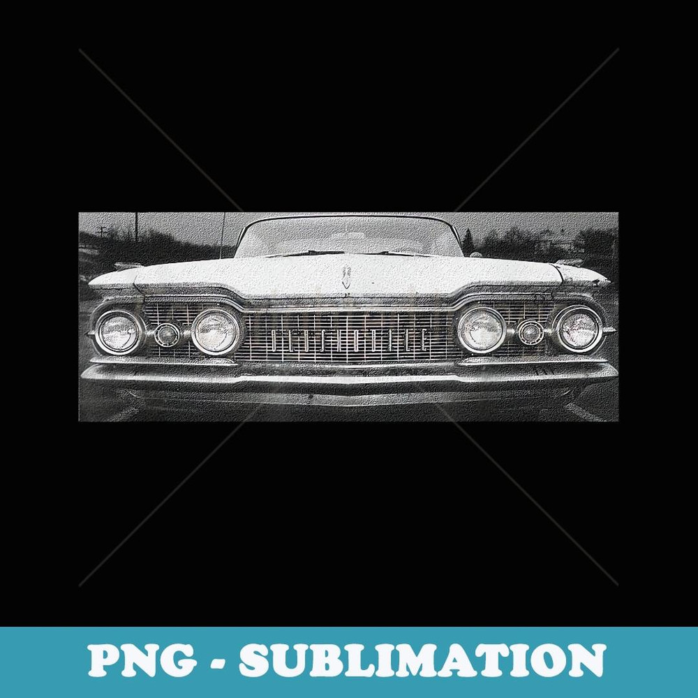 Classic Car Front End Grille - Vintage Auto Lover Collector - Trendy Sublimation Digital Download