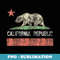 Vintage Wear California Republic Bear Flag Souvenir - Exclusive Sublimation Digital File