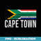 Cape Town South Africa Vintage Retro Vacation - Exclusive PNG Sublimation Download