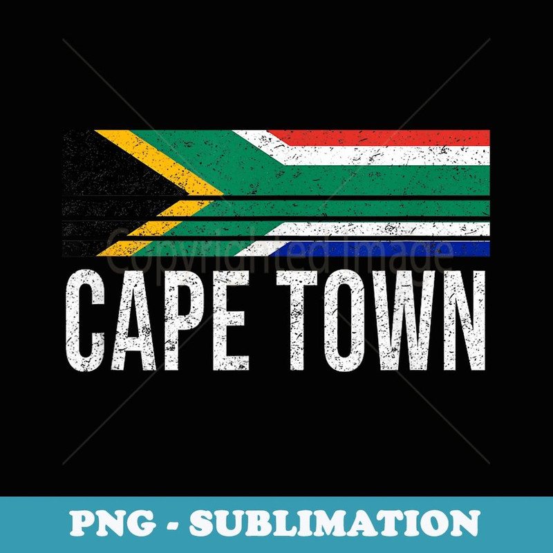 Cape Town South Africa Vintage Retro Vacation - Exclusive PNG Sublimation Download