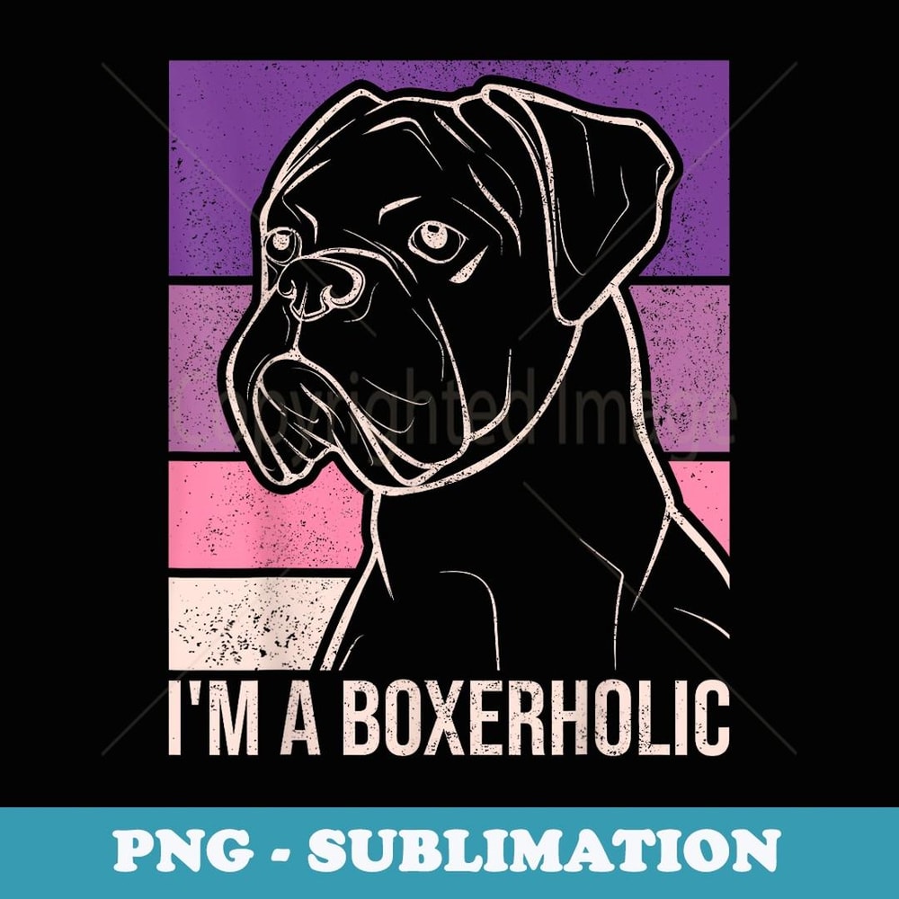 Dog Lover Dog Owner Vintage Pet Animal Outfit Funny Boxer - PNG Sublimation Digital Download