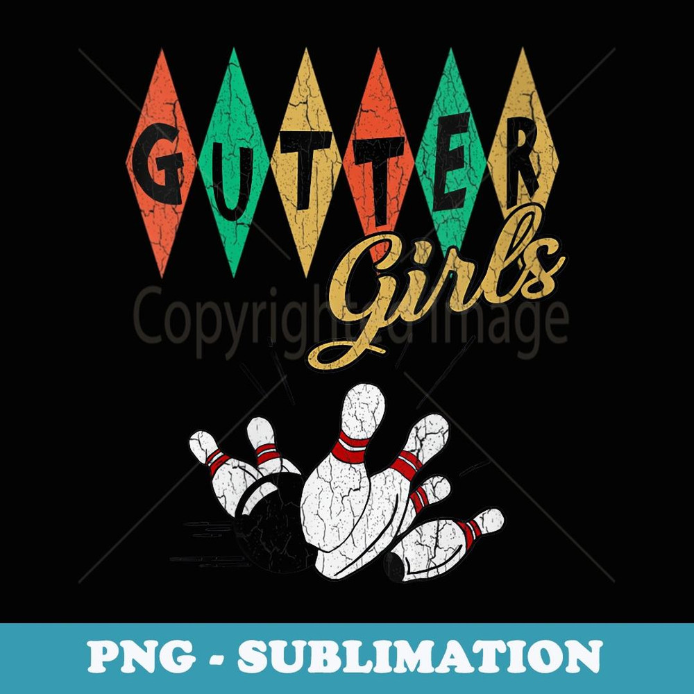 s Retro Bowling Vintage Distressed Bowler s Vintage - Sublimation Digital Download