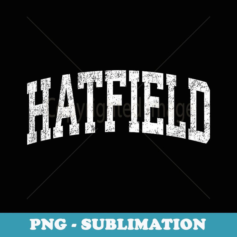 Hatfield Massachusetts MA Vintage Athletic Sports Design - Signature Sublimation PNG File