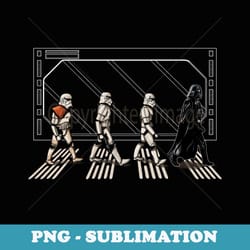 star wars classic darth vader & stormtroopers abbey road - elegant sublimation png download