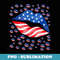 American Flag Lips Funny July 4th Independence Day tee - Special Edition Sublimation PNG File