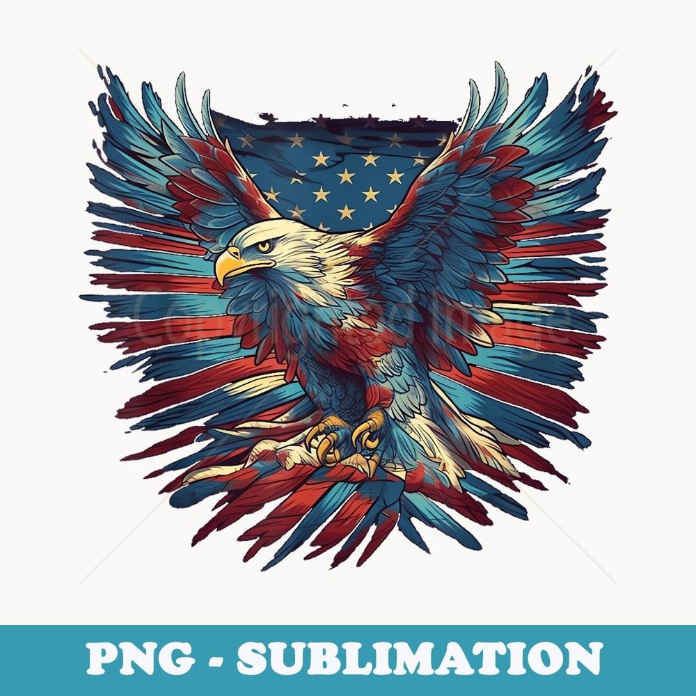 American Bald Eagle - PNG Transparent Sublimation Design