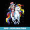 Unicorn Uncle Sam 4th of July T Boys Girls Merica - Vintage Sublimation PNG Download
