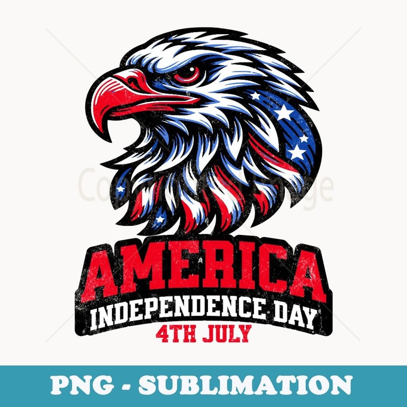Bald Is Beautiful 4th of July Independence Day America Eagle - Modern Sublimation PNG File