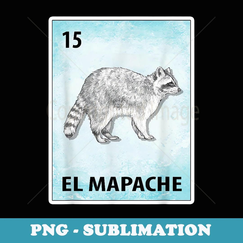 El Mapache Mexican Racoon Cards - Trendy Sublimation Digital Download