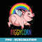 Piggycorn Pig Unicorn Space Galaxy Rainbow Farm - Artistic Sublimation Digital File