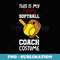 Softball Halloween Scary Coach Costume Player - Creative Sublimation PNG Download