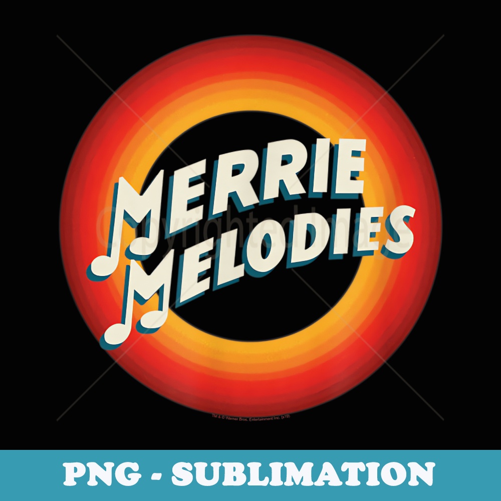 Looney Tunes Merrie Melodies Logo - Digital Sublimation Download File