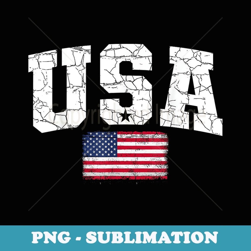USA Flag Patriotic 4th of July America day of Independence - Unique Sublimation PNG Download