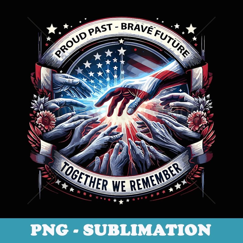 Proud Past Brave Future Memorial Day Decor Veteran - Vintage Sublimation PNG Download