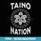 White Taino Nation Coqui Sun Boricua Taino Puerto Rico - Instant PNG Sublimation Download