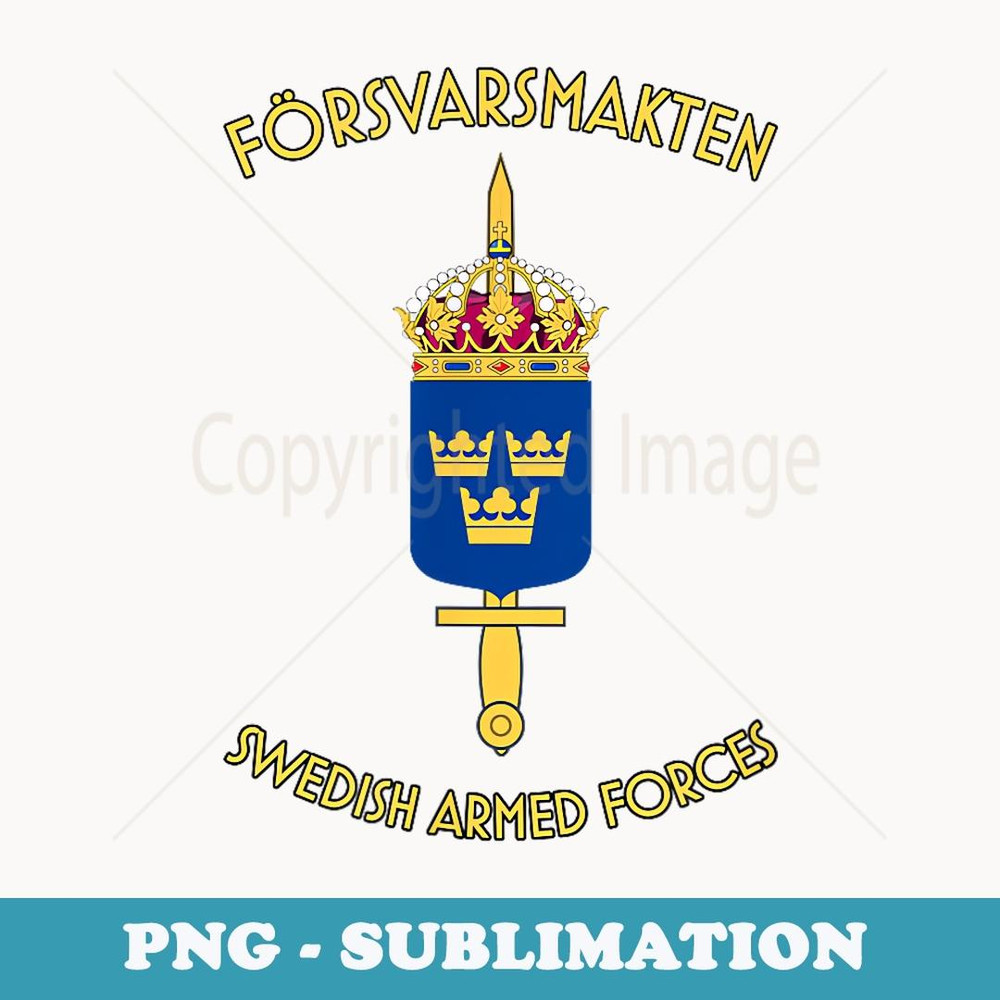 Forsvarsmakten Swedish Armed Forces badge - Sublimation PNG File