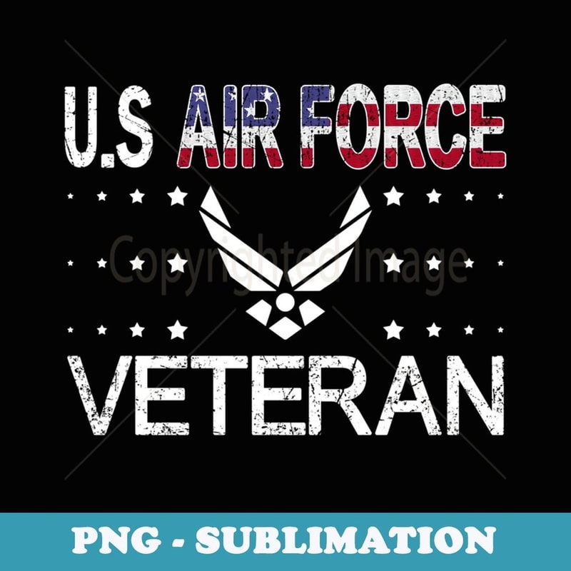 US Air Force Veterans Day -US Air Force Veteran Pride - Elegant Sublimation PNG Download