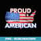 America PROUD AMERICAN USA Map Military Vet - Aesthetic Sublimation Digital File