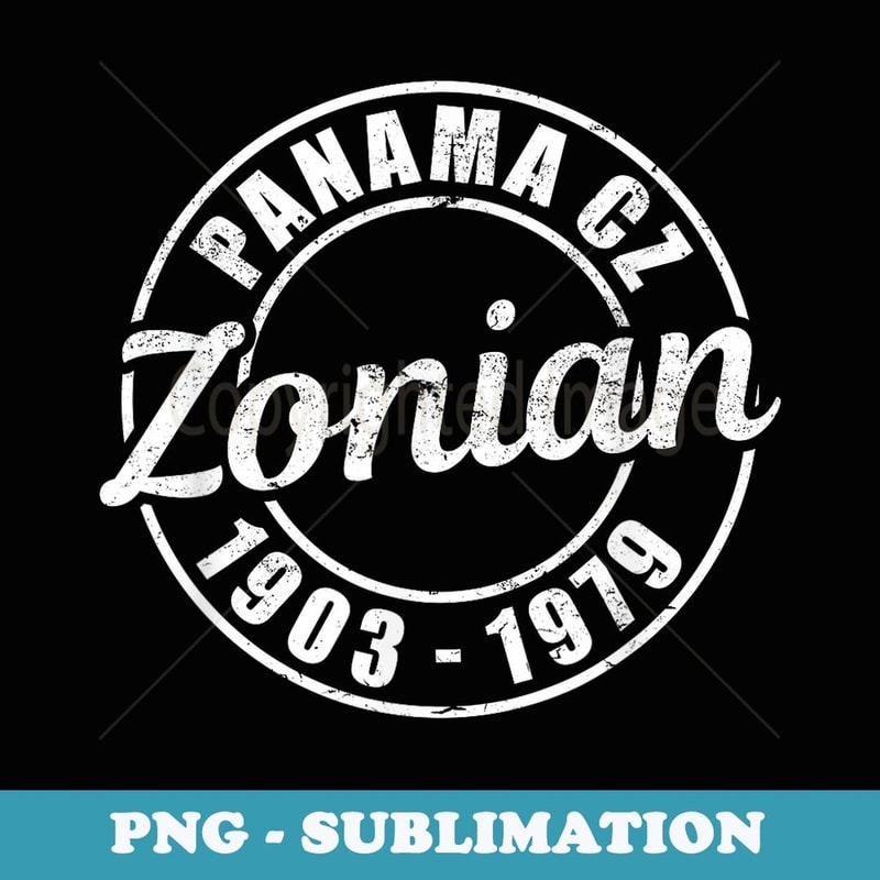 Zonian Panama Canal Zone CZ 1903-1979 - Aesthetic Sublimation Digital File