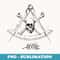 Memento Mori Past Master Masonic - Signature Sublimation PNG File