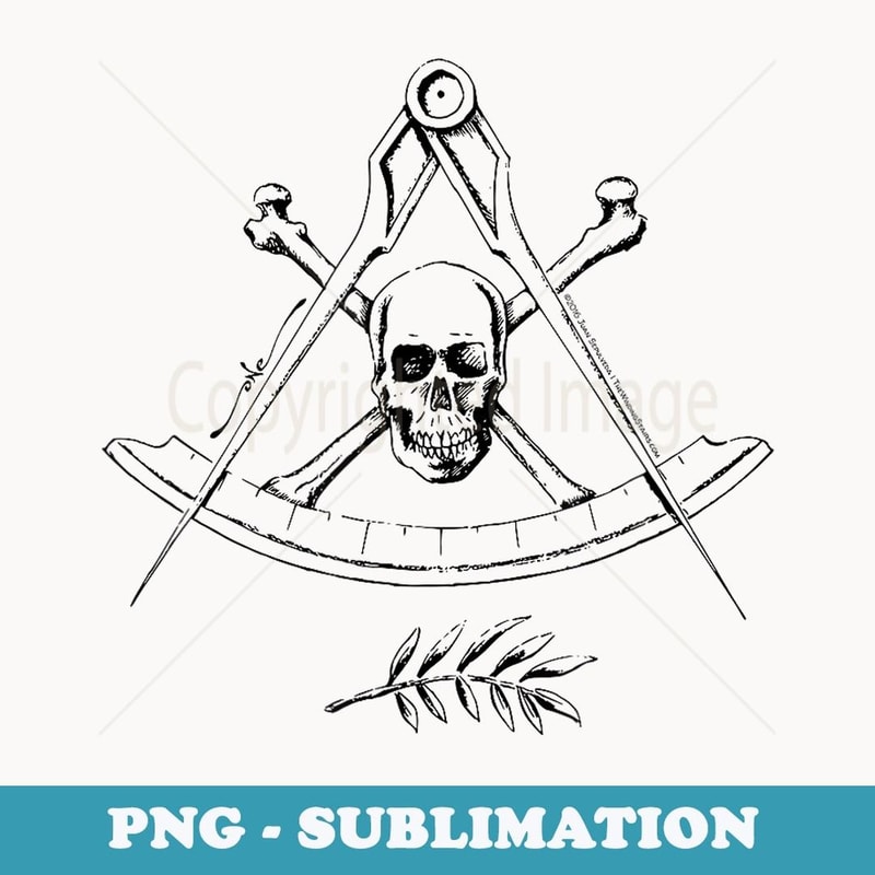 Memento Mori Past Master Masonic - Signature Sublimation PNG File