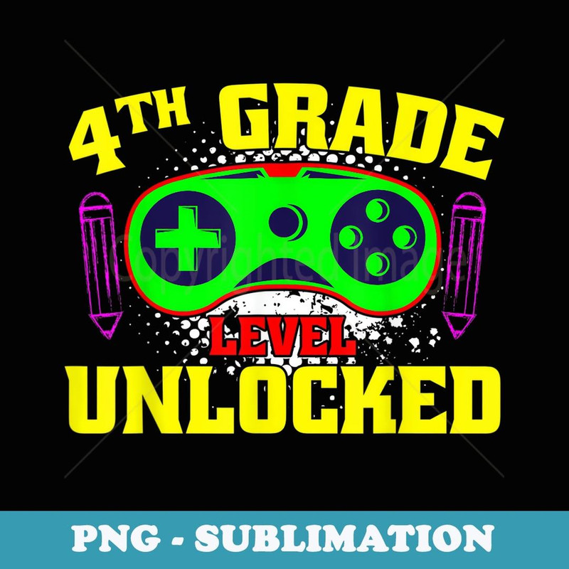 4th Grade Video Gamer Back To School Funny - Premium Sublimation Digital Download