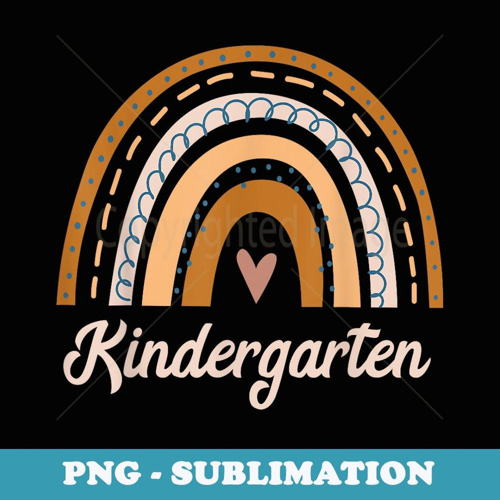 Kindergarten Rainbow Squad Girls Boys Teacher Back To School - Professional Sublimation Digital Download