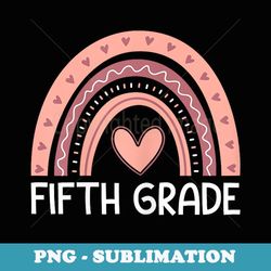 fifth grade rainbow team hello 5th grade rocks squad teacher - png sublimation digital download