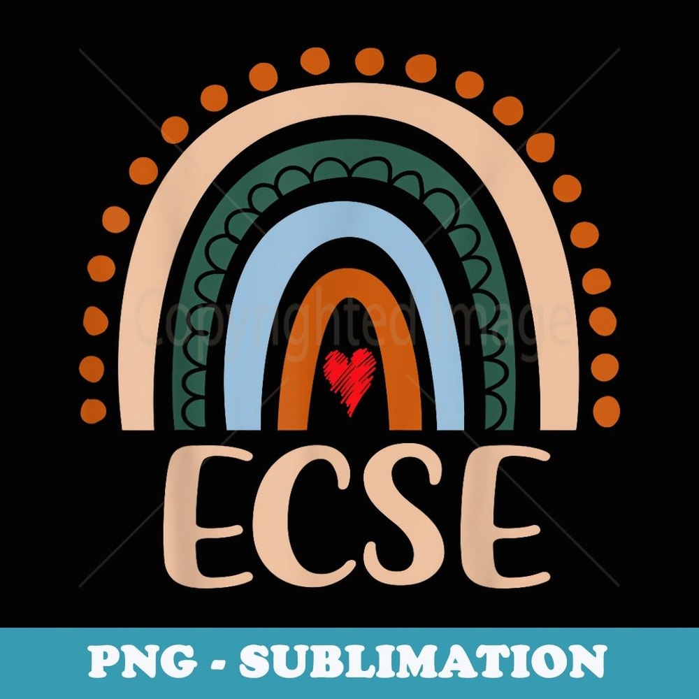 ECSE Rainbow Appreciation Day Hello Back To School - PNG Sublimation Digital Download