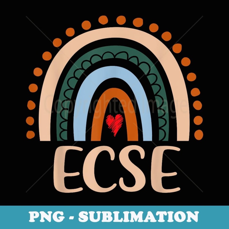 ECSE Rainbow Appreciation Day Hello Back To School - PNG Sublimation Digital Download