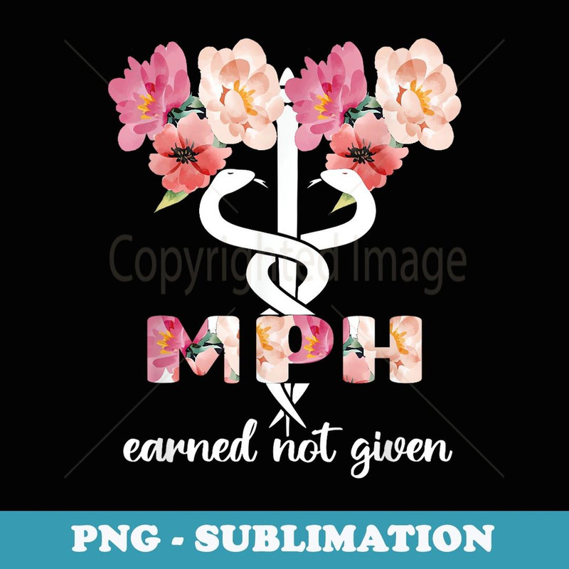 MPH Caduceus Public Health Graduation Master's Degree - Premium PNG Sublimation File