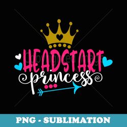 headstart princess, first day of school, back to school girl - elegant sublimation png download