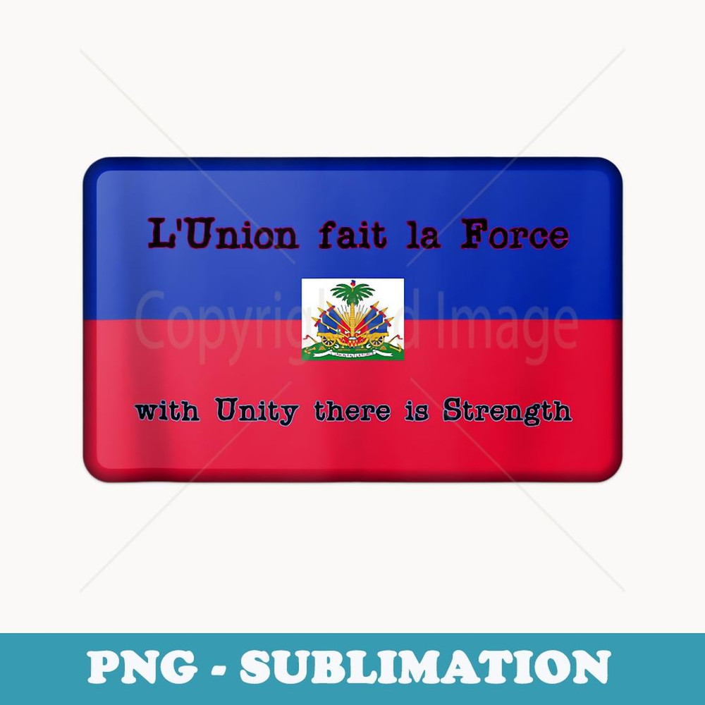 Haiti Flag National Day Art Illustration - Signature Sublimation PNG File