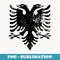 Albanian Flag Double Headed Eagle Albania - Digital Sublimation Download File